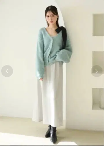 가디건 세트 리본 숄더 원피스