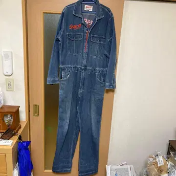 Snap-on 데님 오버롤