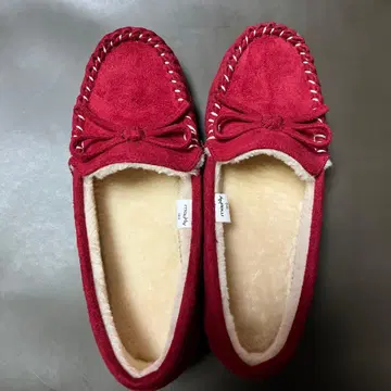 빨간색 리본 포함 모카신 새상품