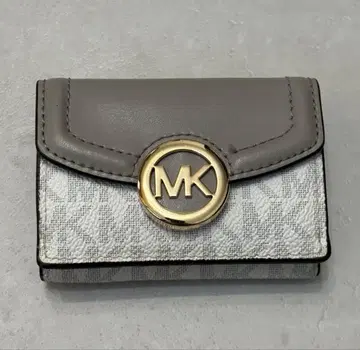 MICHAEL KORS 마이클 코스 3단 폴더형 지갑 그레이 화이트