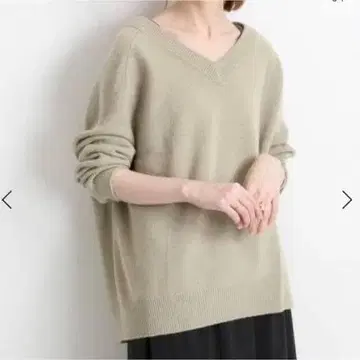 릴랙스 코디 이에나 IENA V넥 풀오버 AQUA 뉘앙스 컬러