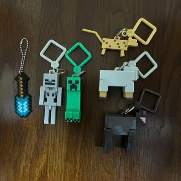 마인크래프트 스트랩 키링 세트