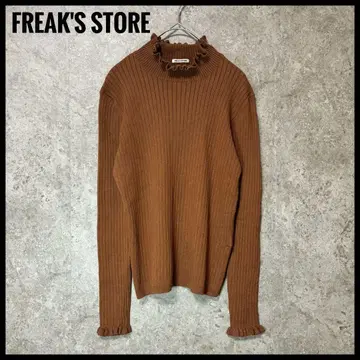 프릭스스토어 리브 니트 브라운 프릴 컬러 사이즈 1 S 상당