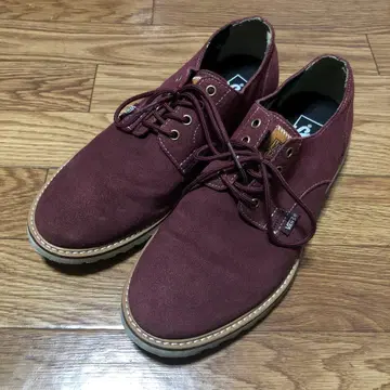 반스 버건디 스웨이드 스니커즈 와인 레드