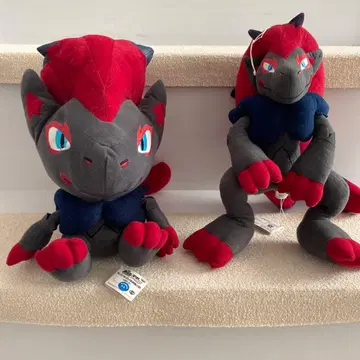 포켓몬 조금 큰 봉제 인형 조로아크 2체 세트