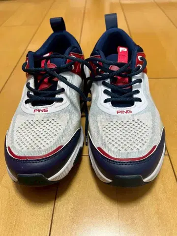 PING 골프화 남성용 화이트/네이비/레드 스니커즈 타입