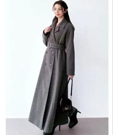 RESEXXY 플레어 디자인 롱 코트