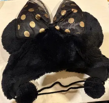 디즈니 팬캡 리본 블랙