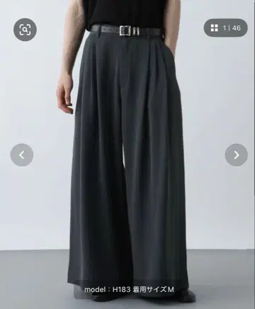 HARE DABO 루즈 와이드 팬츠 M 사이즈