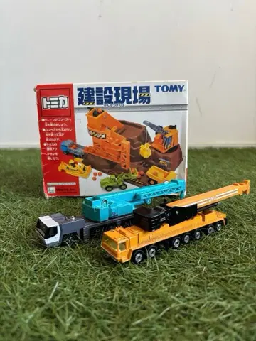 토미카 건설 현장 크레인 미니카 묶음 판매