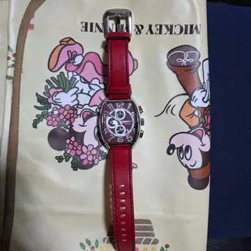 Angel Clover 크로노그래프 시계 레드