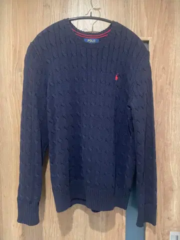폴로 랄프로렌 케이블 스웨터 니트 네이비