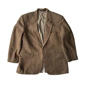 80s 캐나다제 해리스 트위드 울 자켓 테일러드 자켓 새상품급