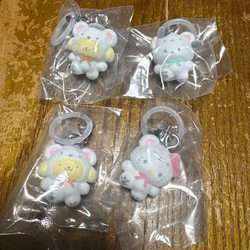 산리오 포근포근 스노우 표시 액세서리 4개 세트