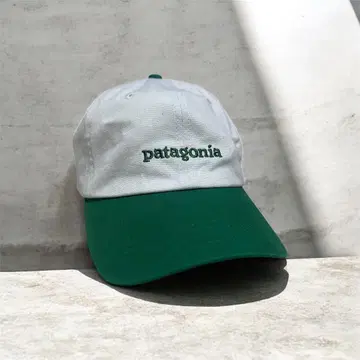 patagonia 야구 모자 화이트/그린