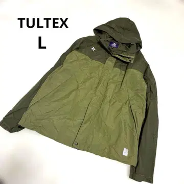 TULTEX  나일론 자켓 올리브 그린 후드 부착 L