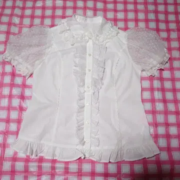 Angelic Pretty 하트 튤 블라우스