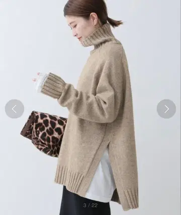 새상품 Spick&span 스픽&스팬 터틀넥 니트 프리