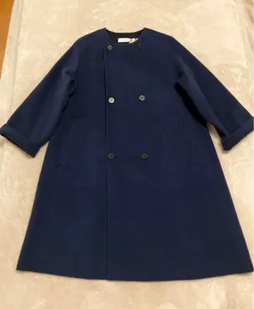 GALERIE VIE 갤러리 바이 네이비 롱 코트