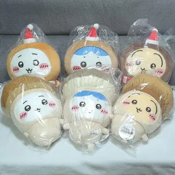 치이카와 (먼작귀) 버섯 인형옷 & 진저맨 봉제 인형 6체 세트