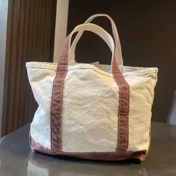 L.L.BEAN Canvas tote bag M 브라운 레미리프
