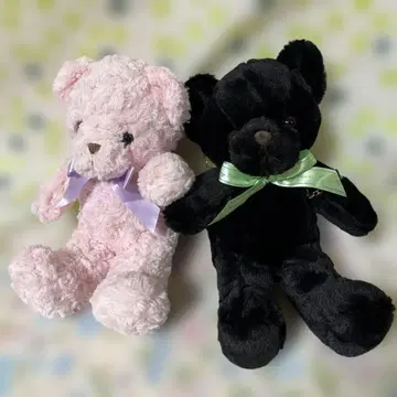 곰 봉제 인형 미니백 로즈베어 2개 세트