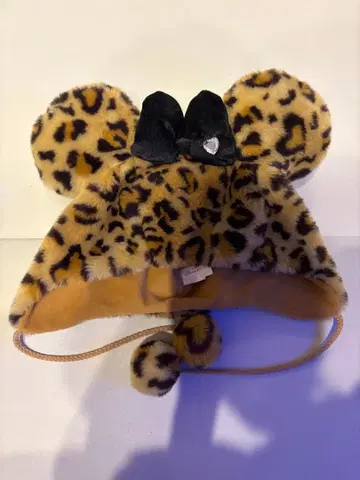 도쿄 디즈니 리조트 레오파드 무늬 모자