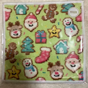 새상품 미사용 페이러 손수건 타월 크리스마스 쿠키즈