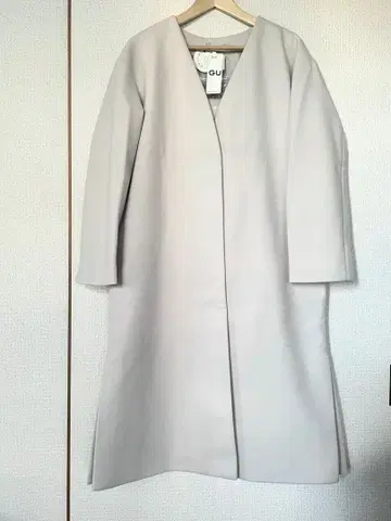 [택 포함 새상품] GU 노카라 롱 코트 벨트 포함