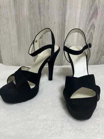 블랙 하이힐 펌프스 23.5 (힐 12cm)