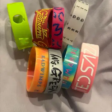 Mrs. GREEN APPLE & RADWIMPS 러버 밴드 세트