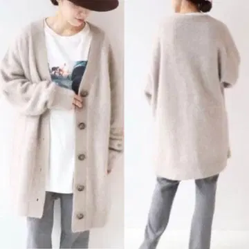 plage / Fur 가디건 베이지 플라주