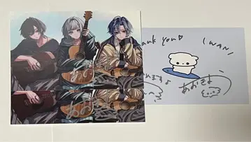 아오키바 가수 미용부 INU 사인 포함 엽서