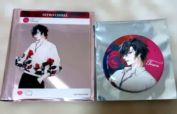 나이트로키랄 타워 레코드 카페 슬로우 데미지 토와 캔뱃지 아크릴 카드