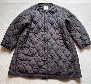 CLANE 퀼팅 롱 코트