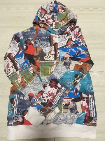 JORDAN 스포츠 콜라주 프린트 후드티