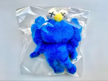 새상품 Kaws 카우스 BFF 봉제 인형 키링 블루