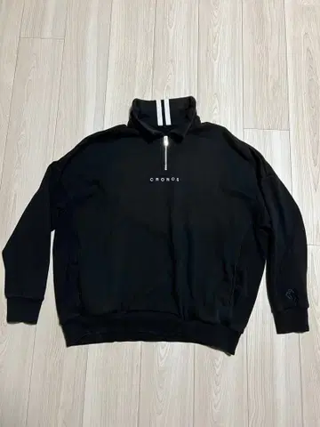 CRONOS 하프 지퍼 M 사이즈 블랙