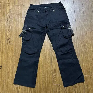 semantic design 카고 팬츠 M Y2K 그런지 블랙