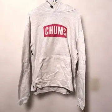 CHUMS 그레이 후드 부착 후드티