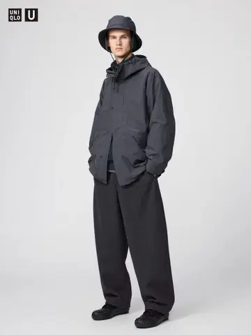UNIQLO U 다크 그레이 와이드 팬츠 2025AW
