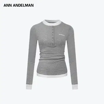 ANN ANDELMA 그레이 긴팔 상의