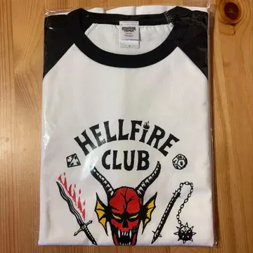 T셔츠 HELLFIRE CLUB 헬파이어 기묘한 이야기 L