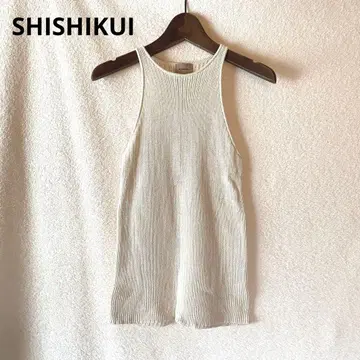 SHISHIKUI*아메스리*탱크탑*상의*아이보리*S사이즈