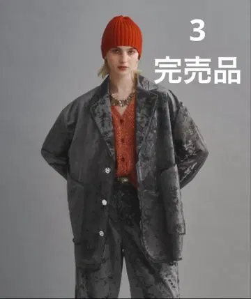 seyto 크러쉬 벨로아 싱글 테일러드 자켓 사이즈 3