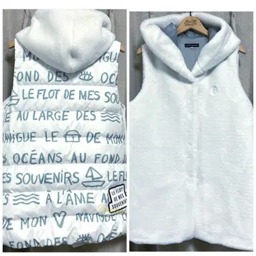 까스텔바작 CASTELBAJAC 퍼 롱 다운 베스트