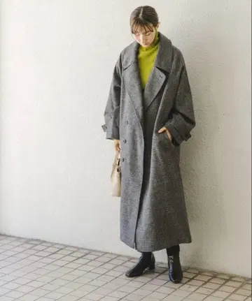 [ 미사용 새상품 ] 울 믹스 빅 코트