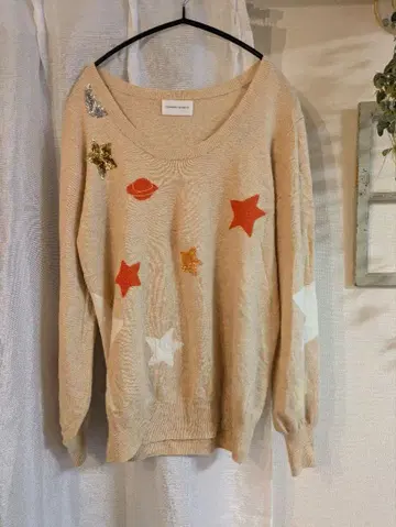 츠모리치사토 별과 혹성의 자수 니트 스웨터 TSUMORI CHISATO