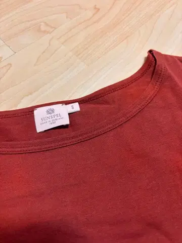 SUNSPEL 팥색 긴팔 T셔츠