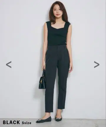 베이스먼트 온라인 테이퍼드 팬츠 BLACK M 사이즈